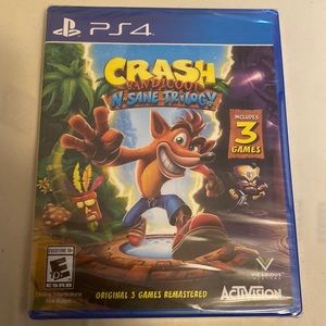 PS4 video game Crash Bandicoot N-Sane Trilogy